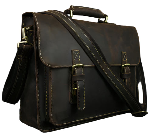 Vintage Leather 15" Laptop Briefcase