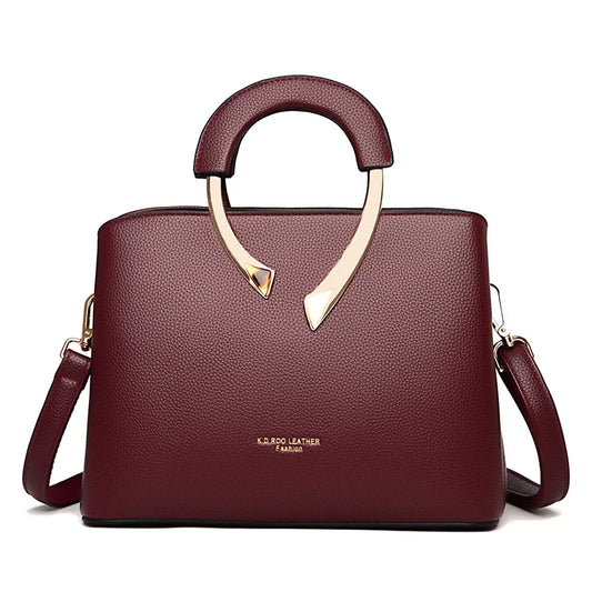 Éclat Luxe Metal Handle Crossbody
