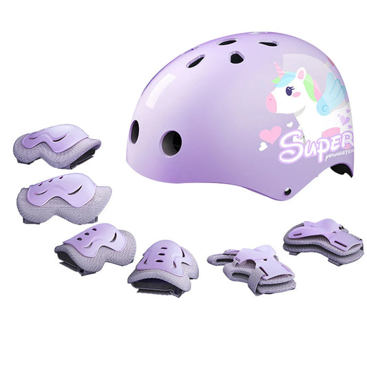 Luxury Child's 7-Piece Roller Skating Safety Set (Ages 2-14)